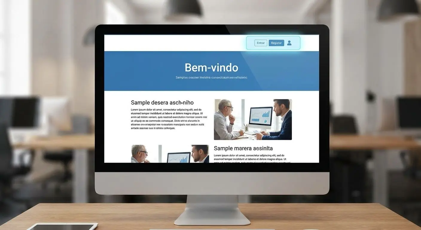 Área de login destacada na página inicial da Solverde